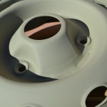 Détail du traitement phosphatant de notre jante de 4L